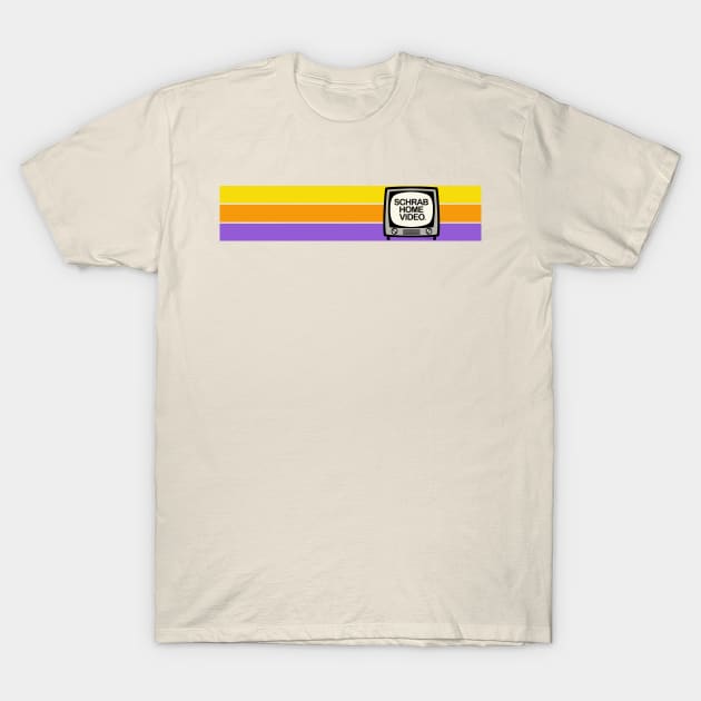 Schrab Home Video Stripes T-Shirt by RobSchrab